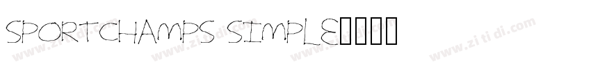 sportchamps simple字体转换